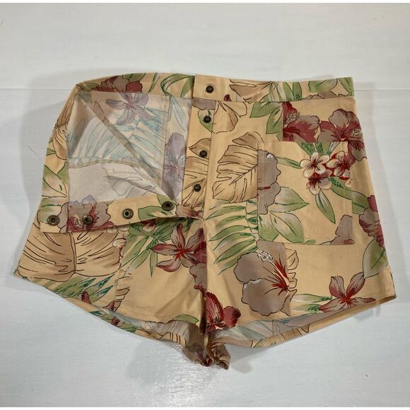 Urban Outfitters Shorts Women’s L Floral High Waisted Boho Cottagecore Casual - Picture 4 of 9